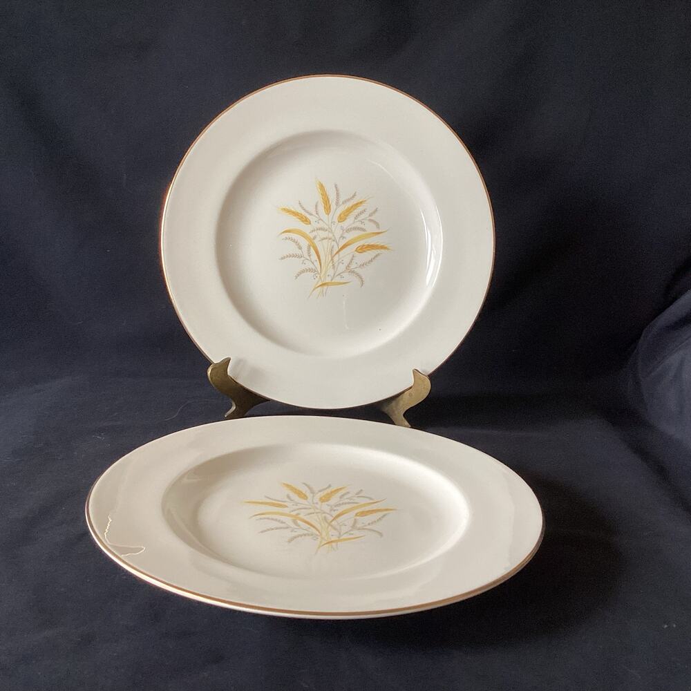 Cunningham & Pickett Inc. Hand Decorated Golden Harvest Plates